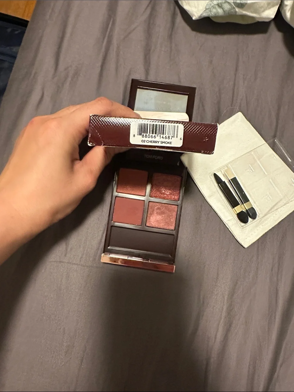 Tom Ford 02 Cherry Smoke Eyeshadow Quad - Deep Burgundy & Copper